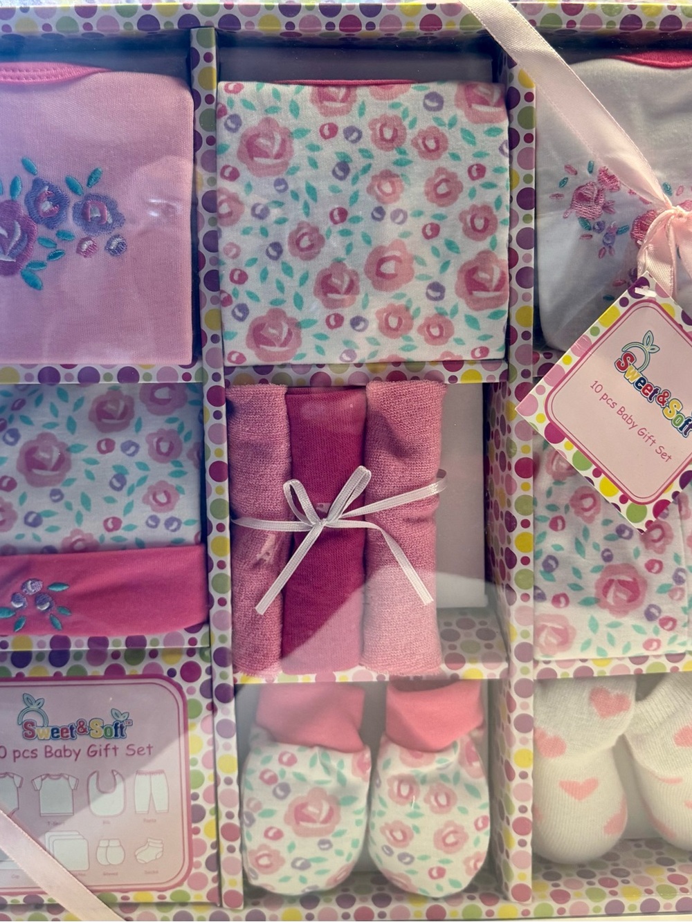 Baby Gift Set - Pink Floral 10-Piece